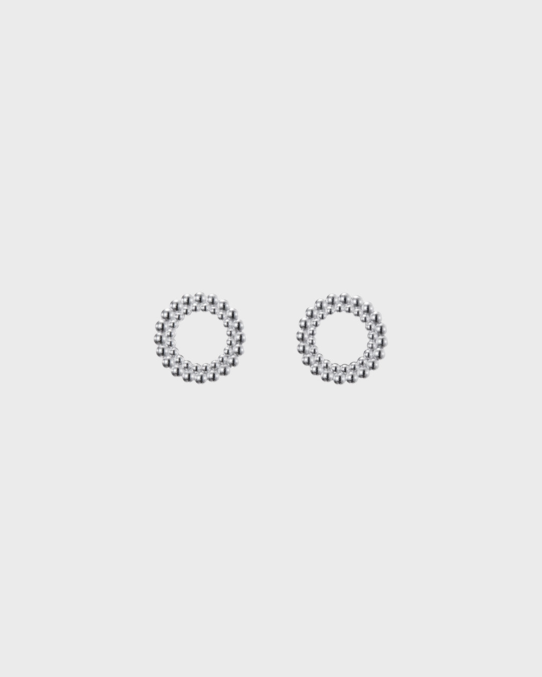 Valoisa stud earrings large silver